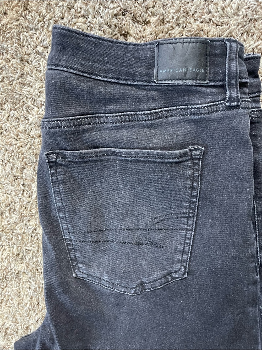 American Eagle Outfitters Next Level Stretch Kick Boot Crop Black 12 Short
